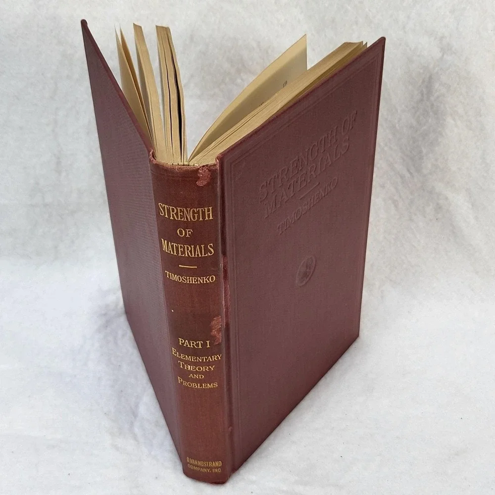 1938 Strength of Materials Part I Elementary Theory Problems Timoshenko HC‎